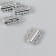 Fastener magnetic bicarry metal silver 0.6x1.5 cm