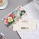 Money envelope "Happy Birthday!" Gift, flowers, 8.3x16.3 cm