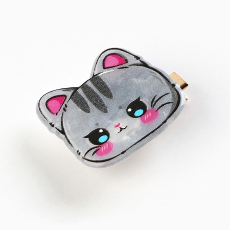 Hair hair clip luminous "cat", 3.4 x 3 cm-2