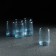 Set of glass glasses Nova, 6 pcs, 135 ml, blue