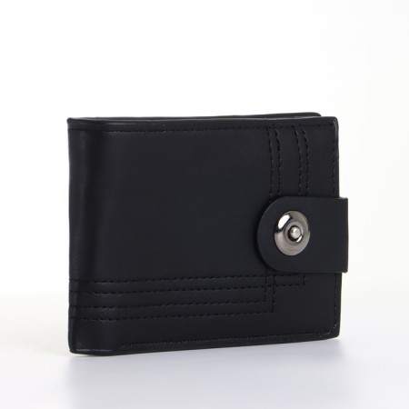 Male purse on a magnet, black color