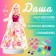 Dasha doll "Dasha" in a dress, with accessories