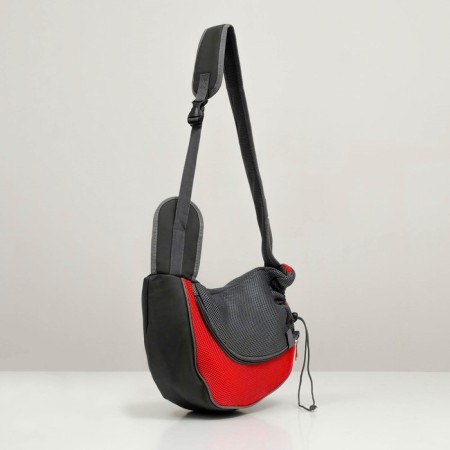 Cracking bag "sling" for animals, 37 x 20 cm, red-2