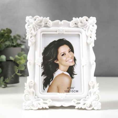 Photo frame plastic 10x15 cm "eclectica" white 20.5x16 cm