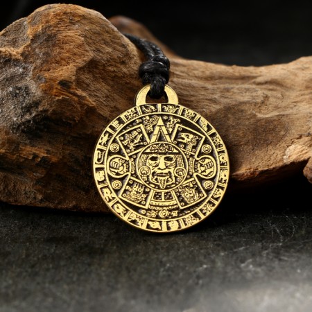 Amulet-traders "Calendar Aztecov No. 12, metallic-1