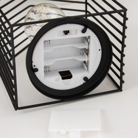 Night -bend "Beti" from batteries 3haa black 13x13x17 cm Risalux-6