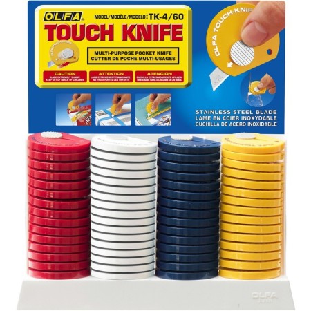 Knife Olfa Touch-Knife OL-TK-4, compact, with a stainless blade-3