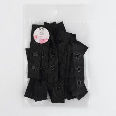 Body fastener, d = 8 mm, 1.8 × 7 cm, 20 pcs, black color-3