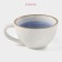 Cup porcelain shade "Cosmos", 250 ml, blue color