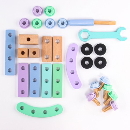 Wooden designer "Little Builder", 21.3 × 17.5 × 4.5 cm-5