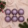 Set of balls plastic D-6 cm, 6 pcs "elite overflows" lilac