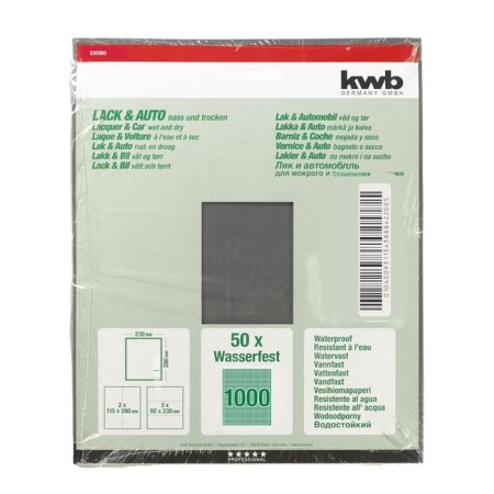 Folder paper KWB, K1000, Paper, 230x280 mm, silicon carbide-1