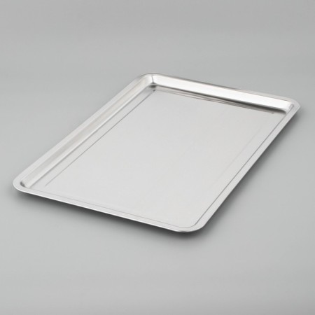 Stainless steel tray 59.5 × 39.5 × 1.5 cm
