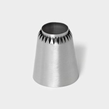 Confectionery nozzle, D = 4.2 cm, 2,7 cm exit, stainless steel
