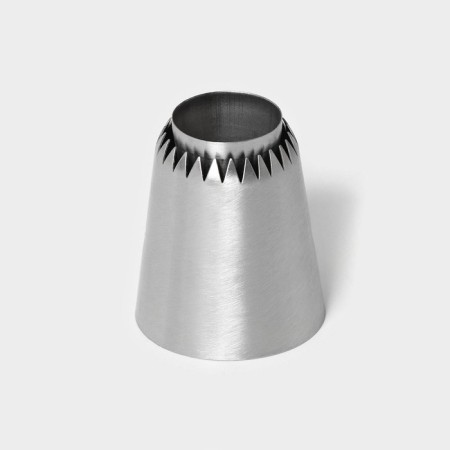 Confectionery nozzle, D = 4.2 cm, 2,7 cm exit, stainless steel