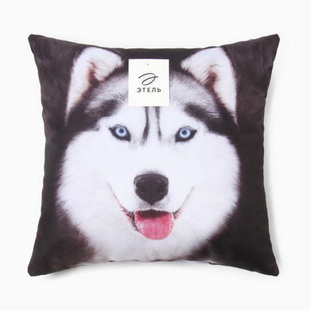 Decorative Ethel Pillow "Husky" 40x40 cm, Gabardin, 100% p/e-5
