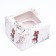 Packaging for 4 cupcakes with a window, "Eternal Love" 16 x 16 x 10 cm