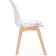 Plastic stool VART BUKA/Plastic, natural/Transparent 47x53x81 cm