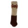 Cappio socks for furniture with a bow, brown color