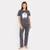 Homemade female set (T -shirt, trousers), graphite color, size 44 (s)