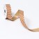 Ribbon for decor and gifts Kraft with embossing 2cm x 5 m