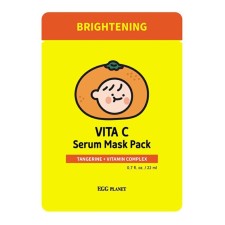 Facial face mask Daeng Gi Meo Ri Egg Planet Vita C Serum Mask Pack, brightening, with green mandarin extract, 22ml