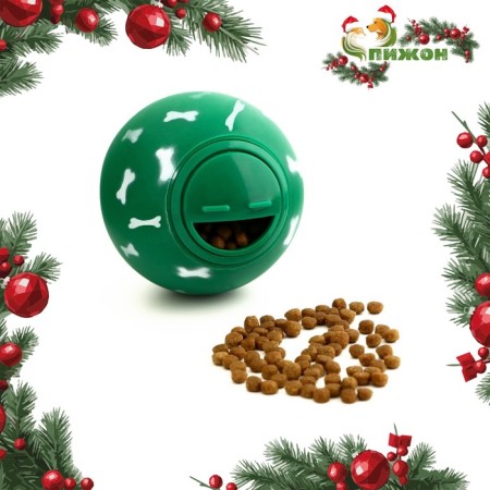 Toy-chart under the treats "Bones", 8 cm, green