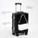 Small suitcase 20 ", lightning department, 2 code locks, 4 wheels, hook, black color