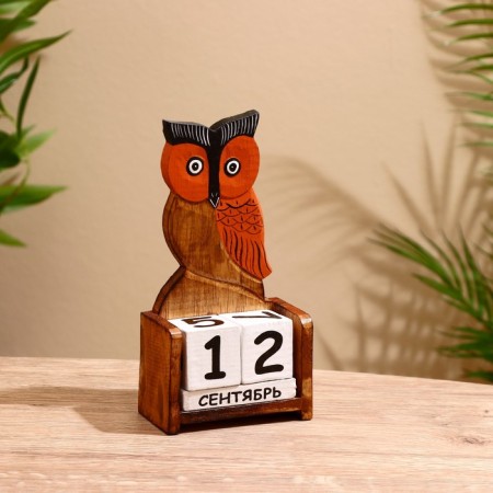 Calendar Table tree "Owl" 10.5x5x19 cm