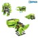 Electronic designer of Euryk, 4 types: robot, beetle, dinosaur, drilling machine, on a sunny battery