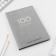 Diary 100 goals "Gray". A solid cover, glossy lamination, A5 format, 80 sheets.