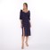 Women's dress, dark blue color, size 48
