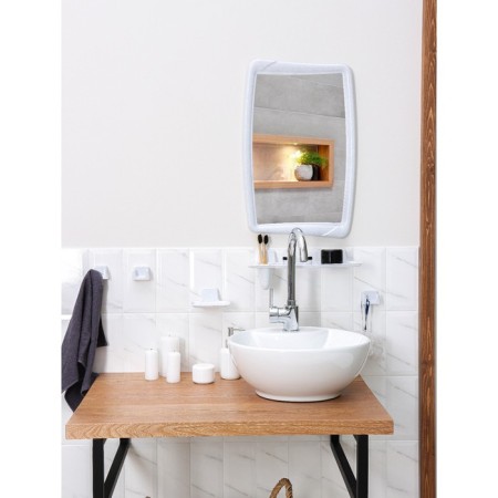 Bathroom set, color white marble-6