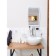 Bathroom set, color white marble