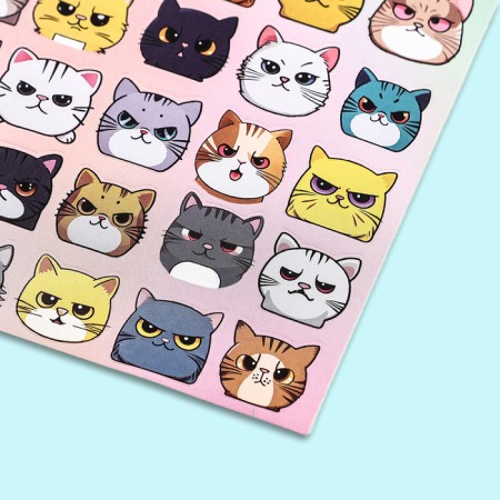 Paper children's stickers 10 x 22 cm, "muzzle"-2