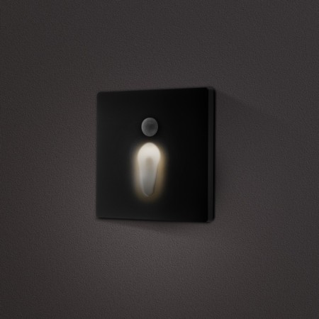 Built-in lamp for the stairs, NL-34, engine engine, 1.5 W, 60 lm, 3000k, black-1