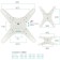 Kromax Atlantis-40 White 22 "-65" Max. 40kg, wall turn and nak 102951