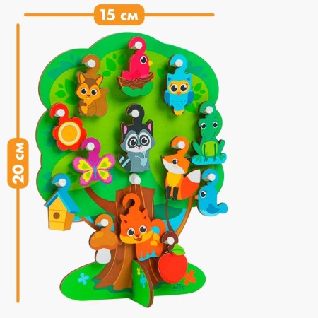 Toy with hooks "Forest tree"-1