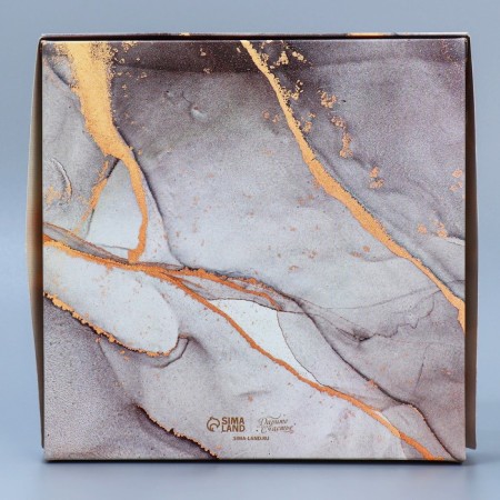 Confectionery packaging, a box with lamination "Marble", 20 x 20 x 4 cm-3