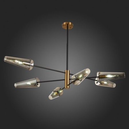 Ceiling lamp ST LUCE. SL1209.302.06. Morave. 6x40 watts, E14, 132x132x75.1 cm, bronze color, black-2