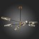 Ceiling lamp ST LUCE. SL1209.302.06. Morave. 6x40 watts, E14, 132x132x75.1 cm, bronze color, black