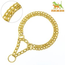Collar - half -knitwear two -row, 50 cm, wire thickness 2.5 mm, golden