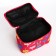 Cosmetic bag, 2 parts on lightning, raspberry color