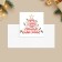 Postcard-Mini "New Year brings happiness", Christmas tree 7 x 7 cm, New Year