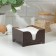 Wooden napkin "Mokko", without engraving, with napkins, chocolate color