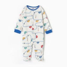 Combineson for children, white color/cars, height 80