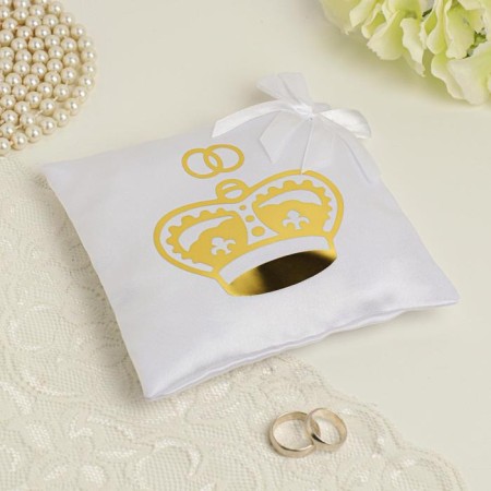 Pill for the rings "Crown", white-golden-2