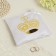 Pill for the rings "Crown", white-golden