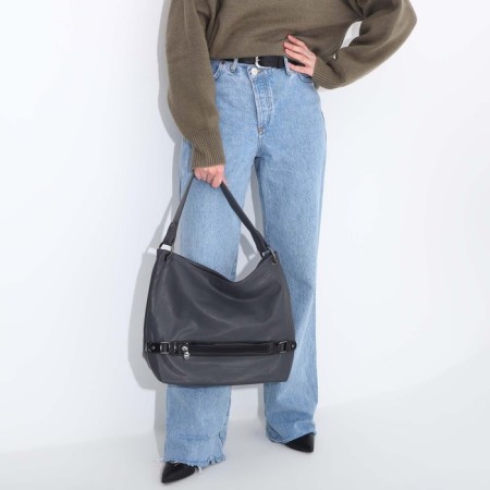 Load bag with lightning, external pocket, gray color-6