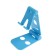 Luazon phone stand, adjustable height, silicone inserts, blue